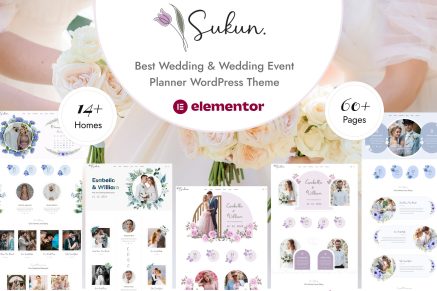 Sukun – Wedding & Wedding Planner WordPress Theme