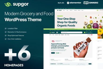 Supgor – Grocery Store and Food WordPress Theme
