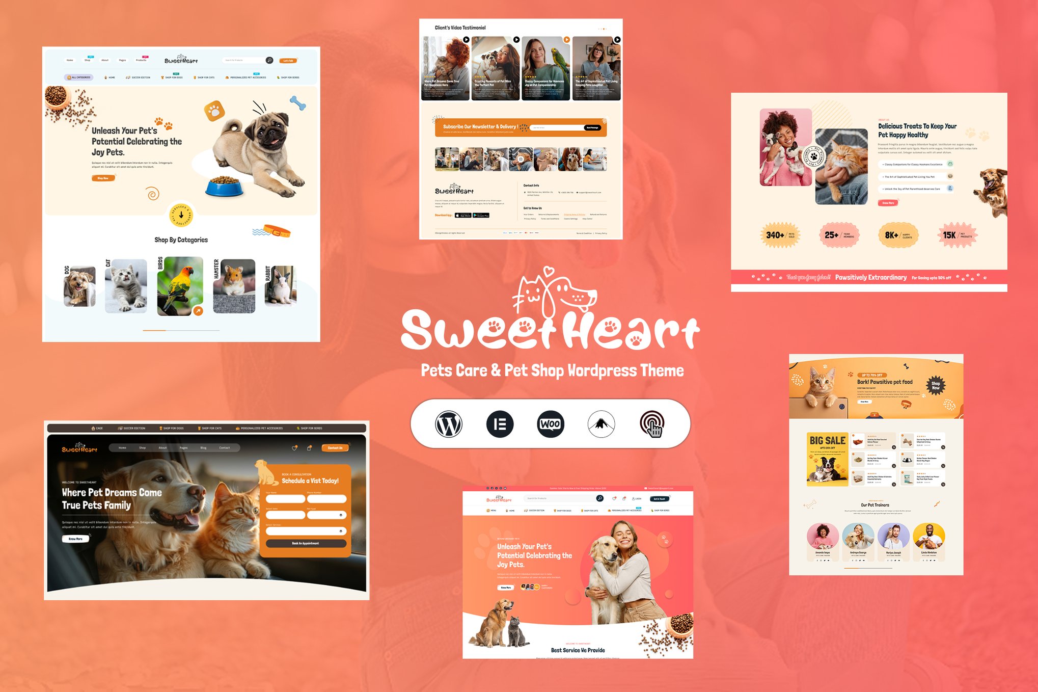 SweetHeart – Pet Care & Pet Shop WordPress Theme