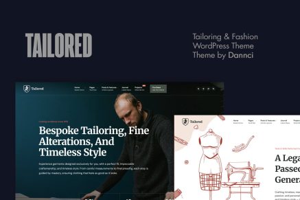 Tailorist – Tailoring & Fashion WordPress Theme