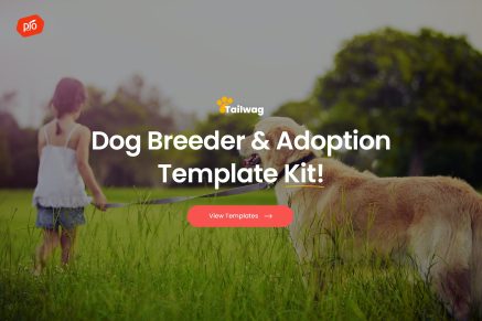 Tailwag – Dog Breeder & Adoption Elementor Template Kit