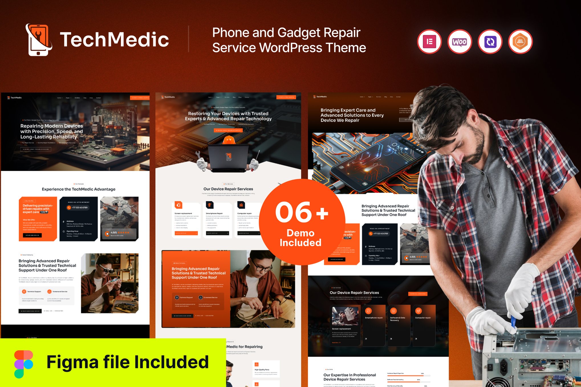 Techmedic – Phone & Gadget Repair WordPress Theme