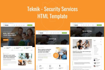 Teknik – Security Services HTML Template