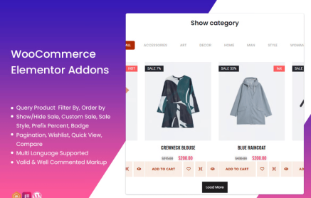 TF Woo Product Grid Addon For Elementor