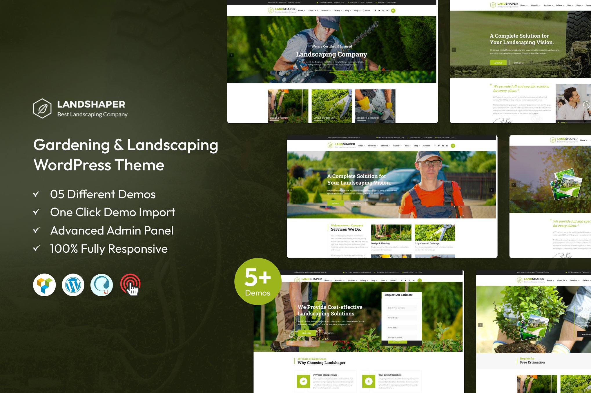 The Landshaper – Gardening & Landscaping WP Theme
