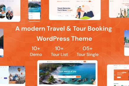 Tourio – Travel & Tour Booking WordPress Theme