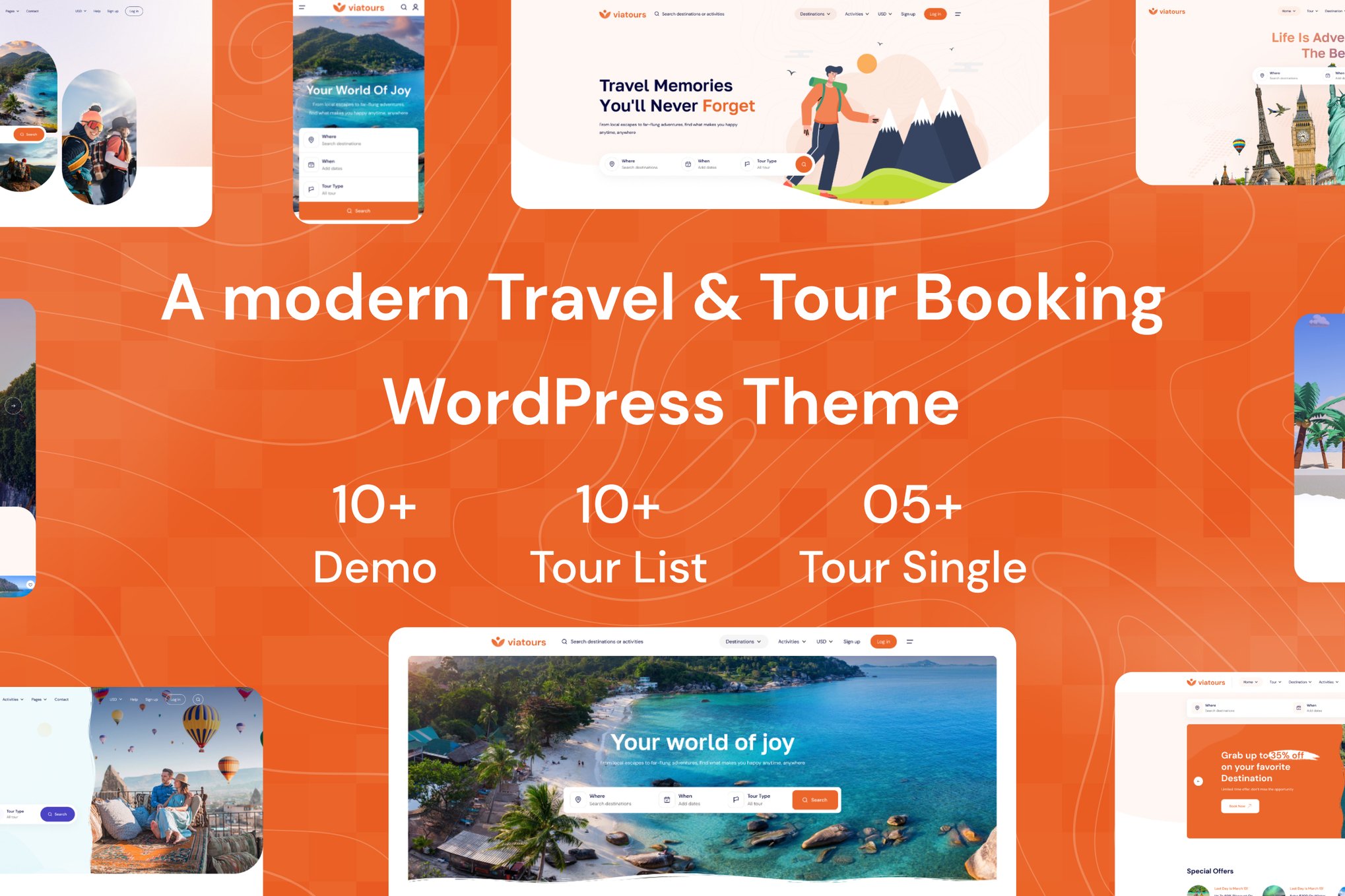 Tourio – Travel & Tour Booking WordPress Theme