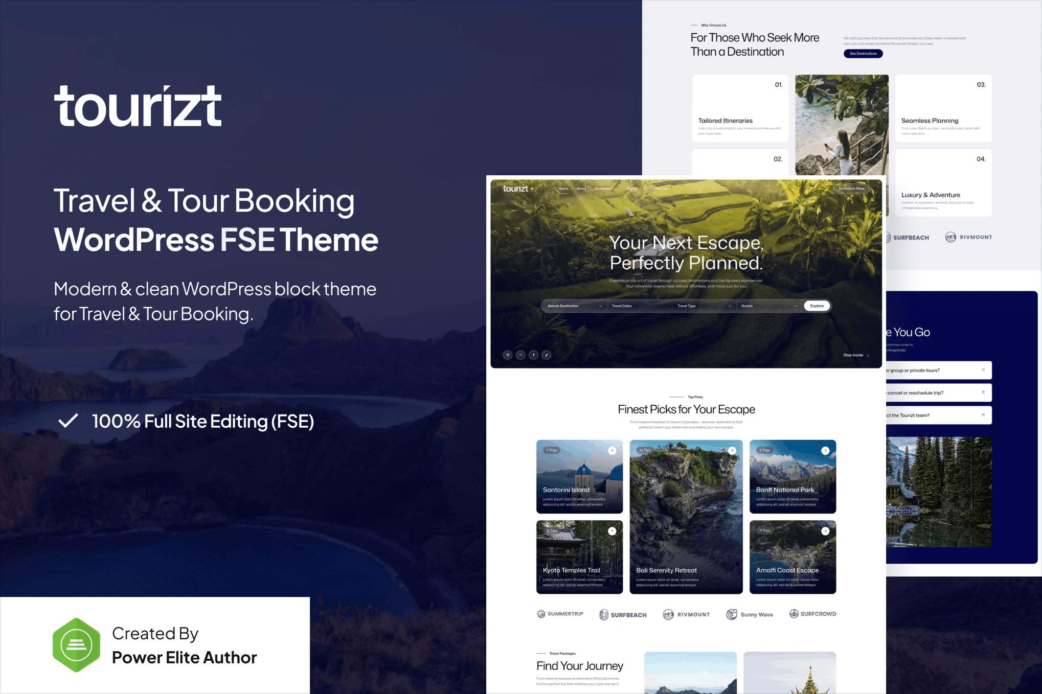 Tourizt – Tour & Travel Agency WordPress Theme