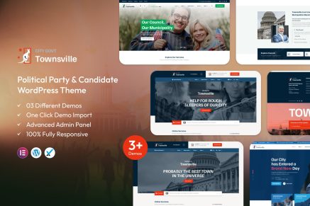 TownsVille – Political Party WordPress Theme