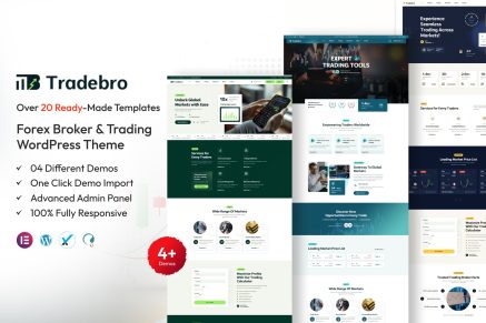 TradeBro – Forex Broker & Trading WordPress Theme