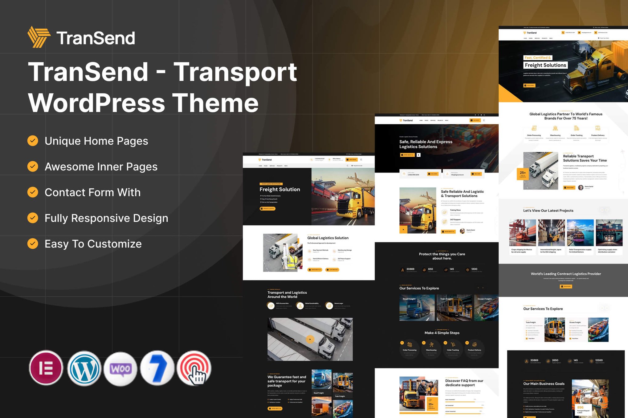 TranSend – Transport WordPress Theme