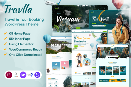 Travlla- Travel & Tour Booking WordPress Theme
