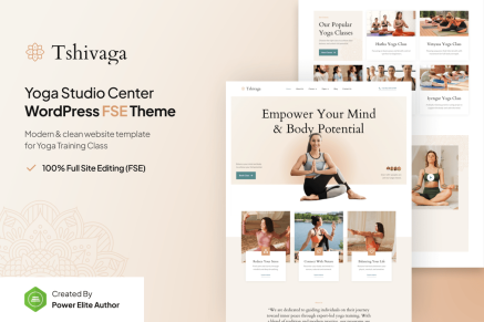 Tshivaga – Yoga Studio & Fitness WordPress Theme