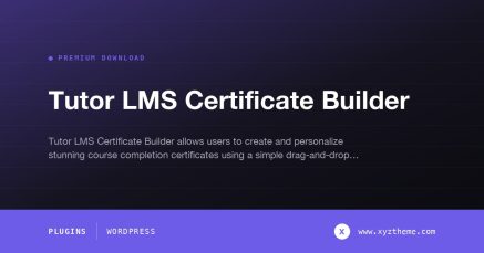 Tutor LMS Certificate Builder
