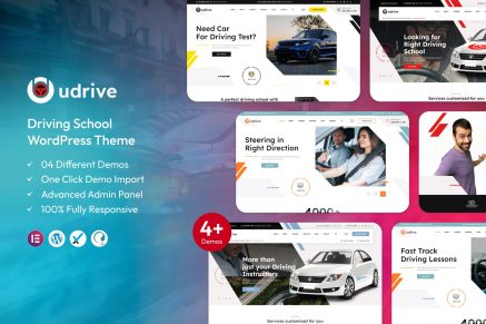 Udrive – Driving School WordPress Theme
