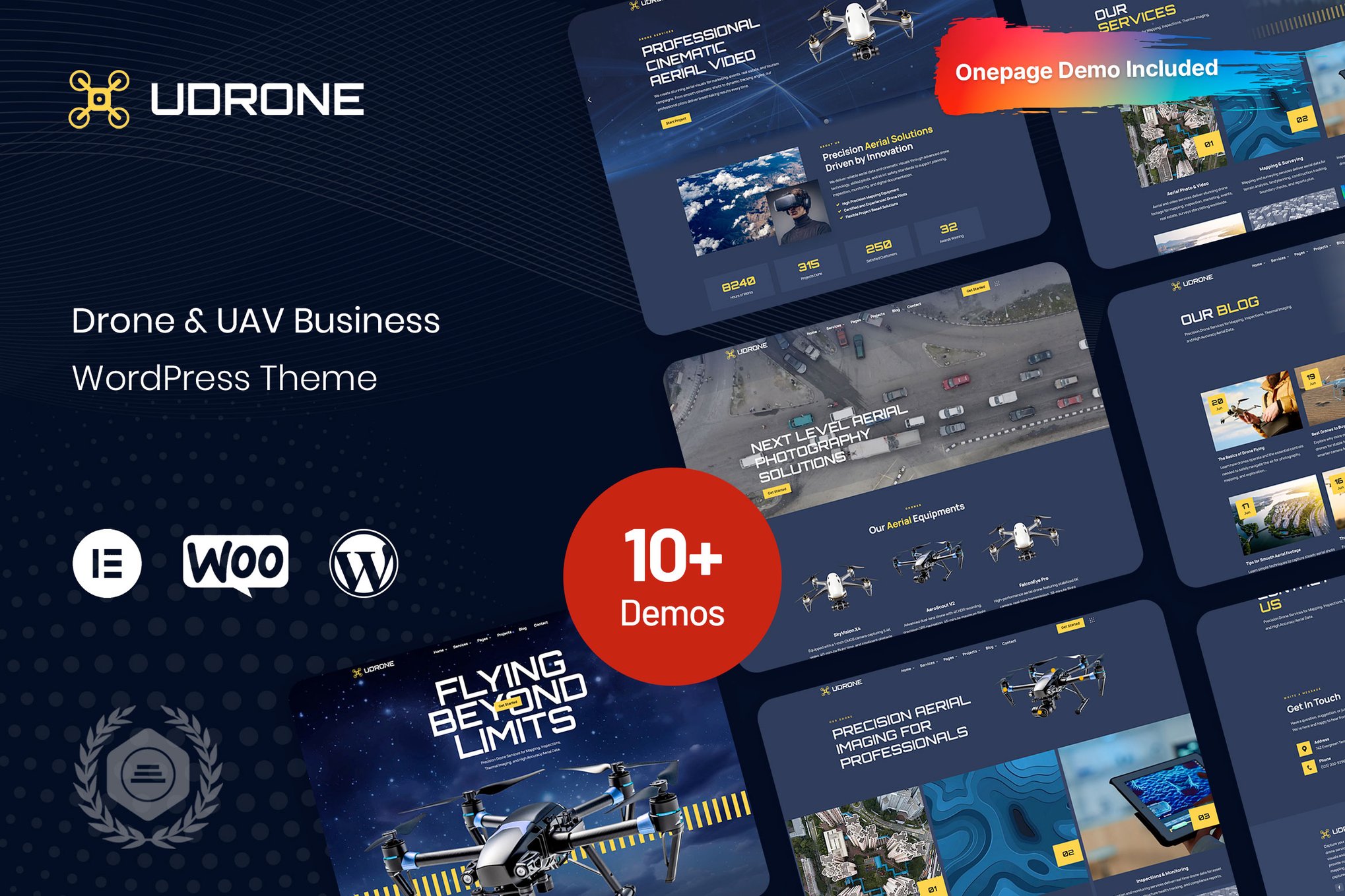 Udrone – Drone & UAV Business WordPress Theme
