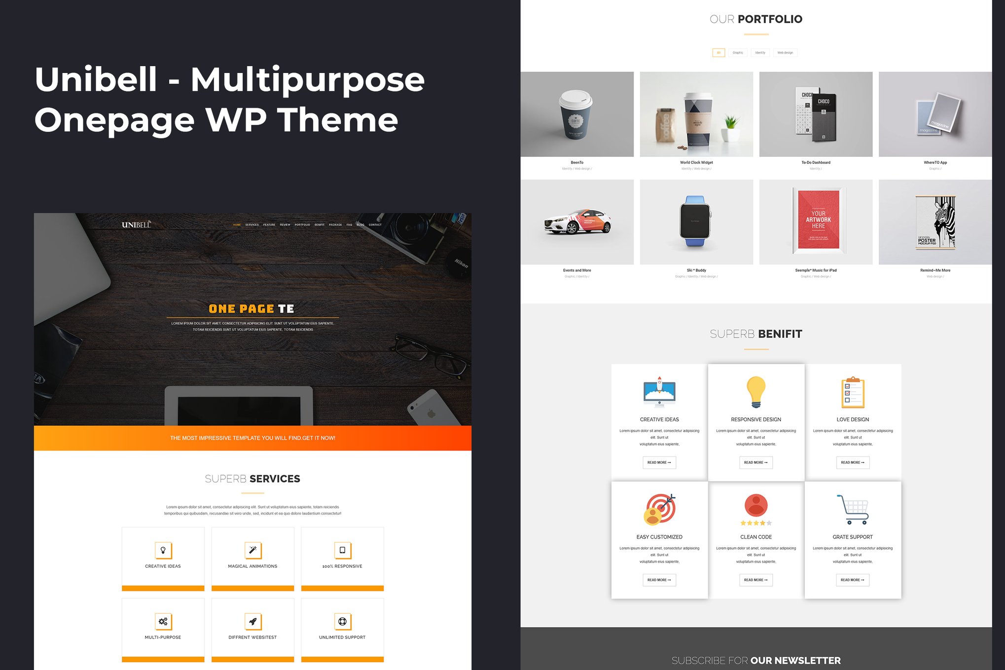 Unibell – Multipurpose WordPress Theme