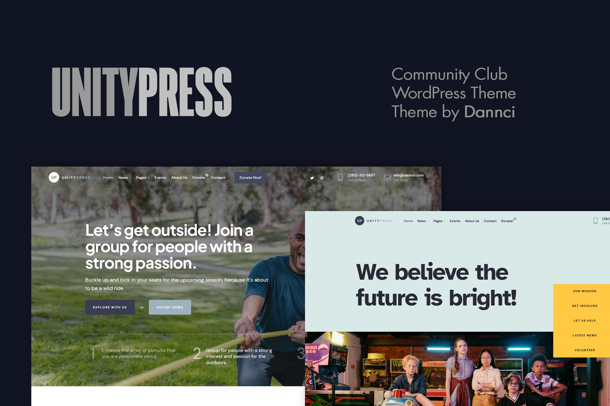 UnityPress – Community Club WordPress Theme