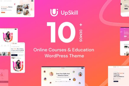 UpSkill – Education Courses LMS WordPress Theme