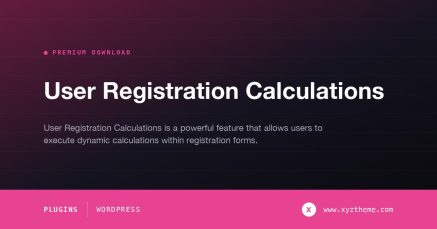 User Registration Calculations