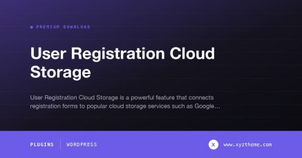 User Registration Cloud Storage