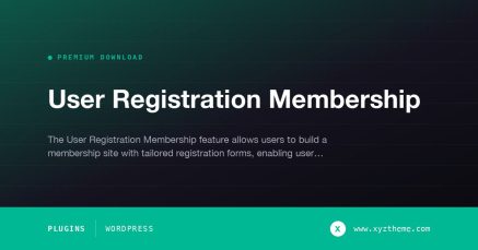 User Registration Membership