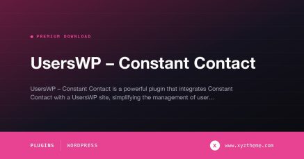 UsersWP – Constant Contact