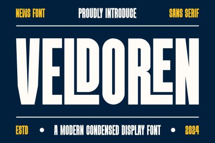 VELDOREN – Modern Condensed Font