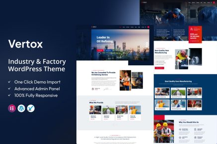 Vertox – Industry & Factory WordPress Theme