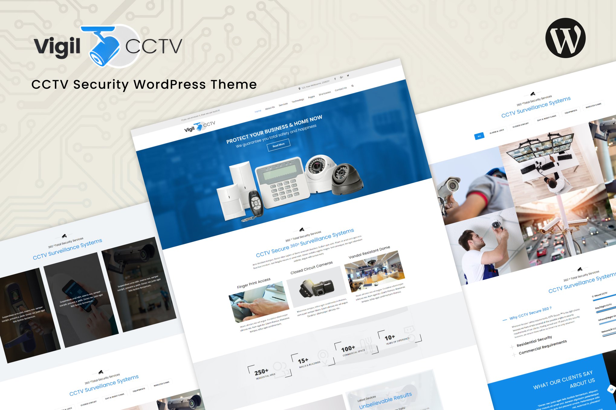 Vigil – CCTV Security WordPress Theme