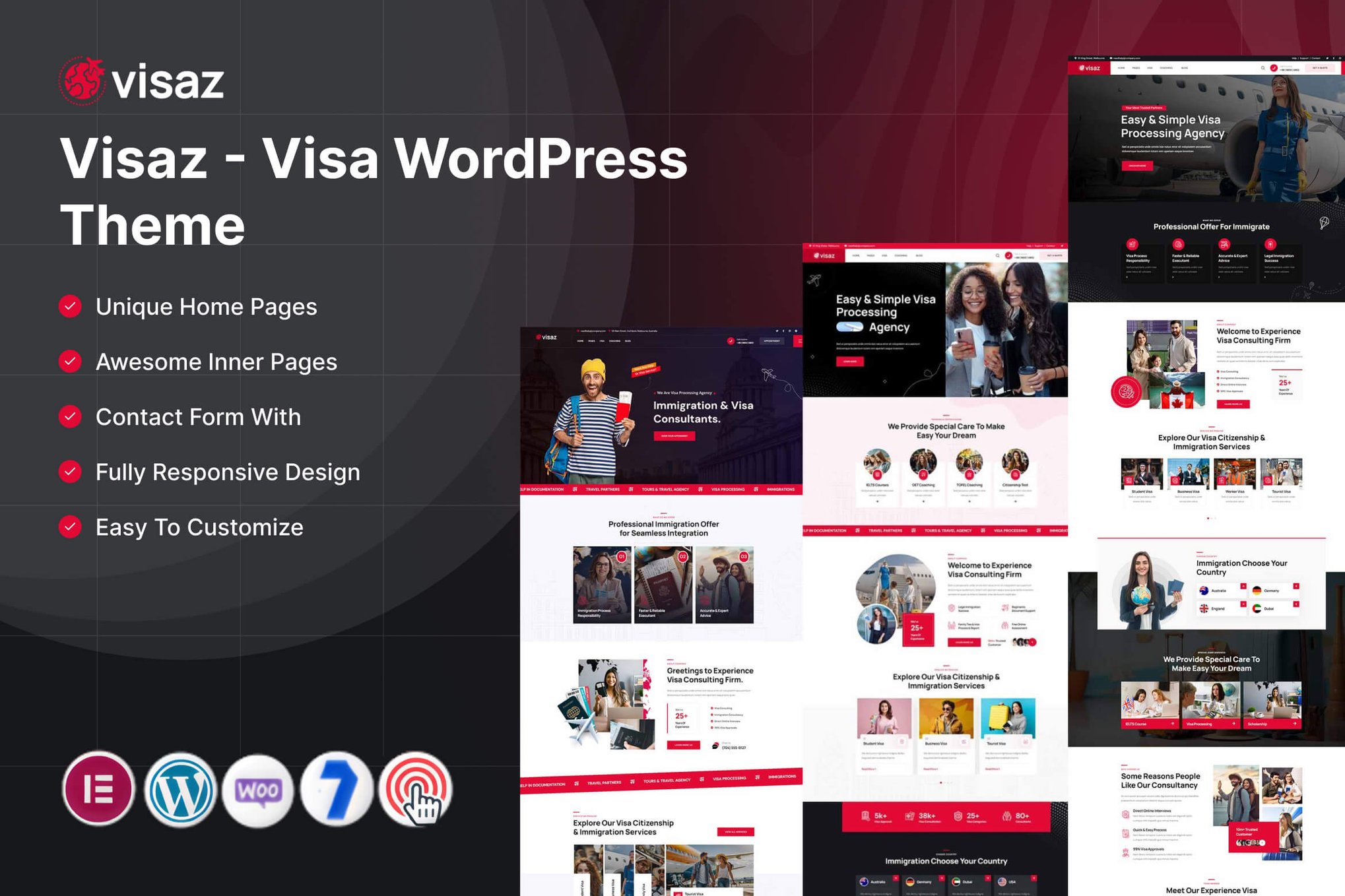 Visaz – Visa WordPress Theme