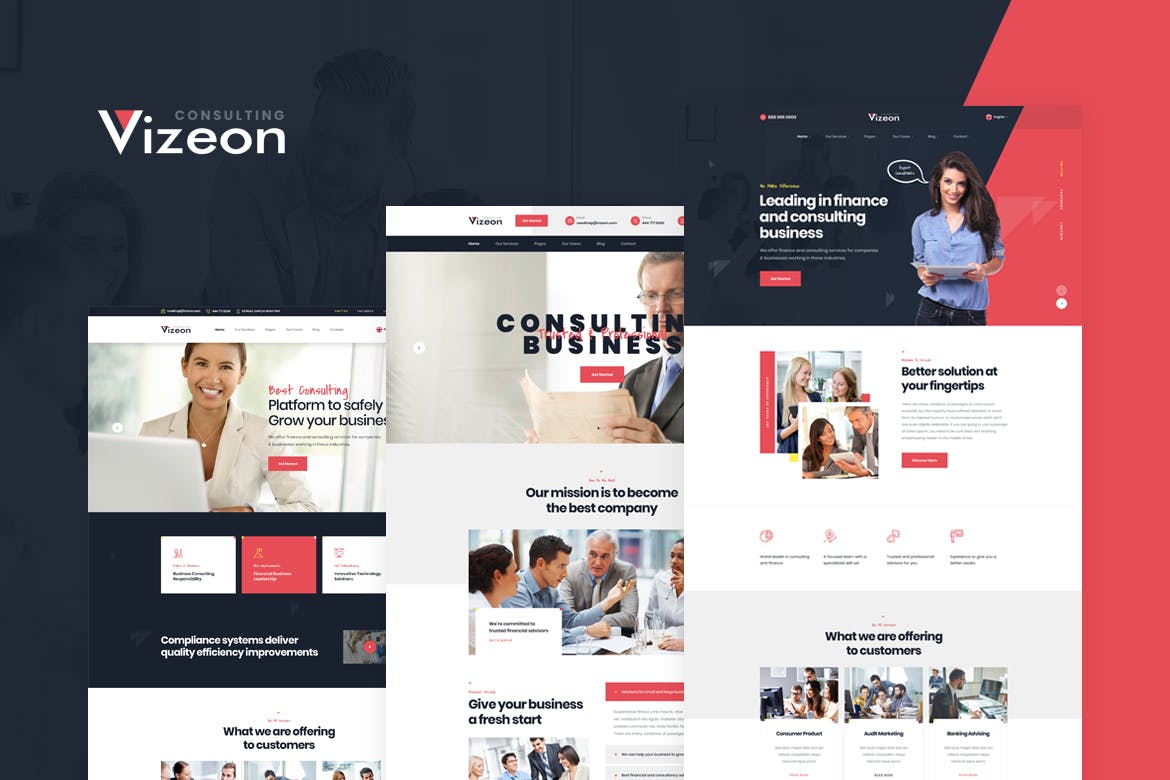 Vizeon – Business Consulting HTML Template