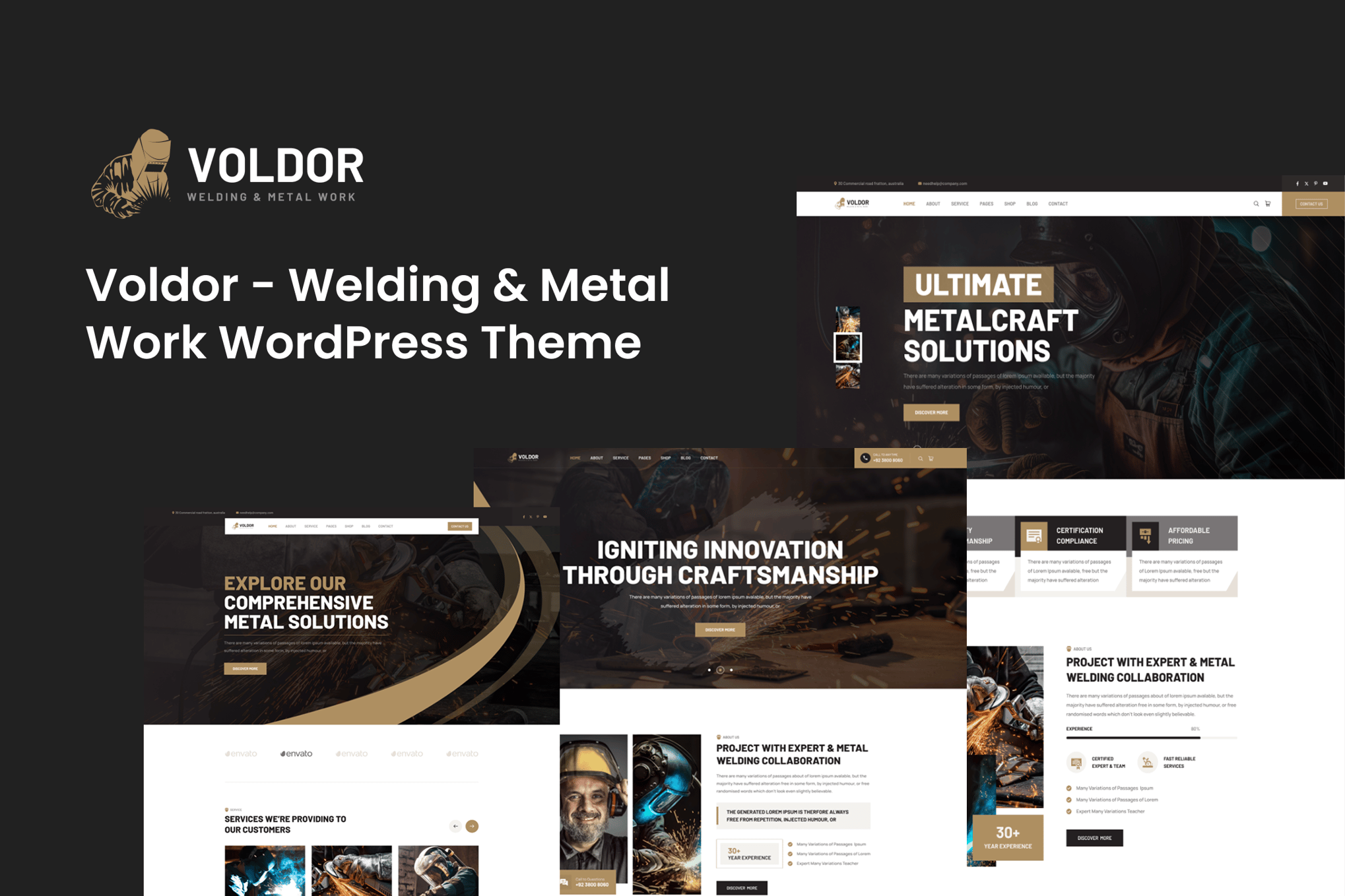 Voldor – Welding & Metal Work WordPress Theme