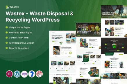 Wastex – Waste Disposal & Recycling WordPress