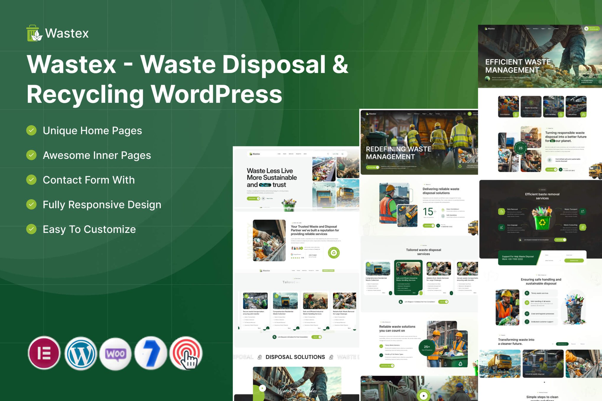 Wastex – Waste Disposal & Recycling WordPress