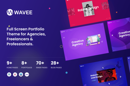 Wavee – Creative Agency Portfolio WordPress Theme