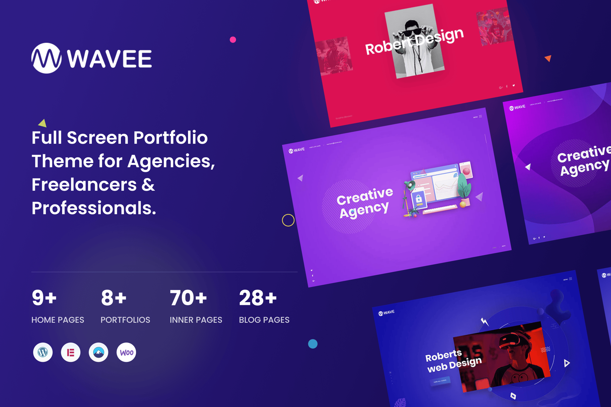 Wavee – Creative Agency Portfolio WordPress Theme
