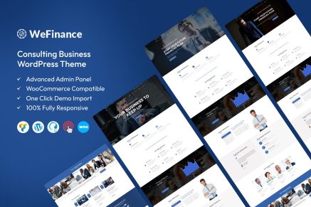 We Finance – Consulting Business WordPress Theme