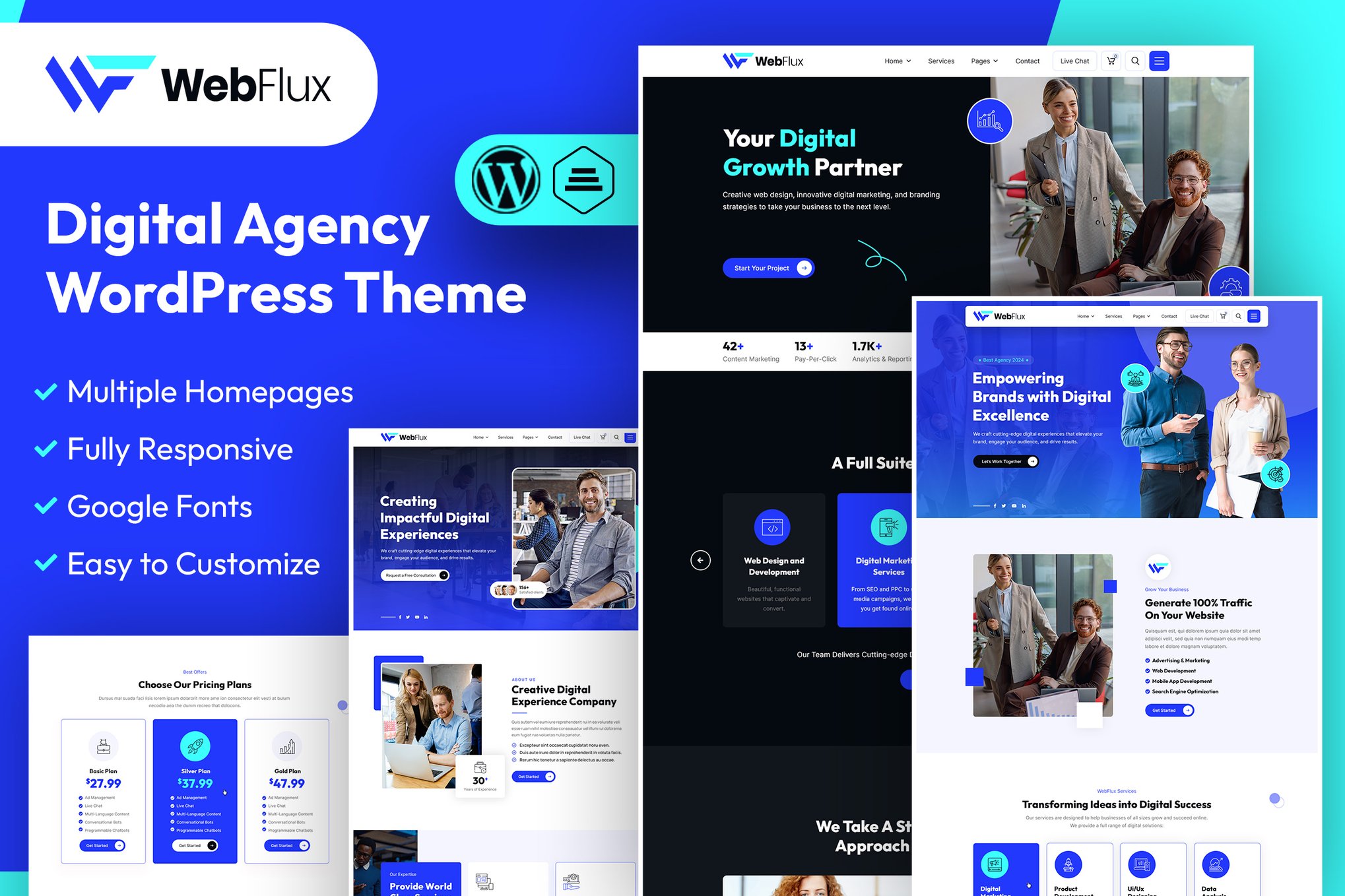 WebFlux | Digital Agency WordPress Theme