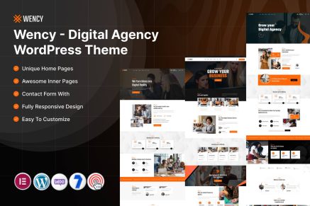 Wency – Digital Agency WordPress Theme