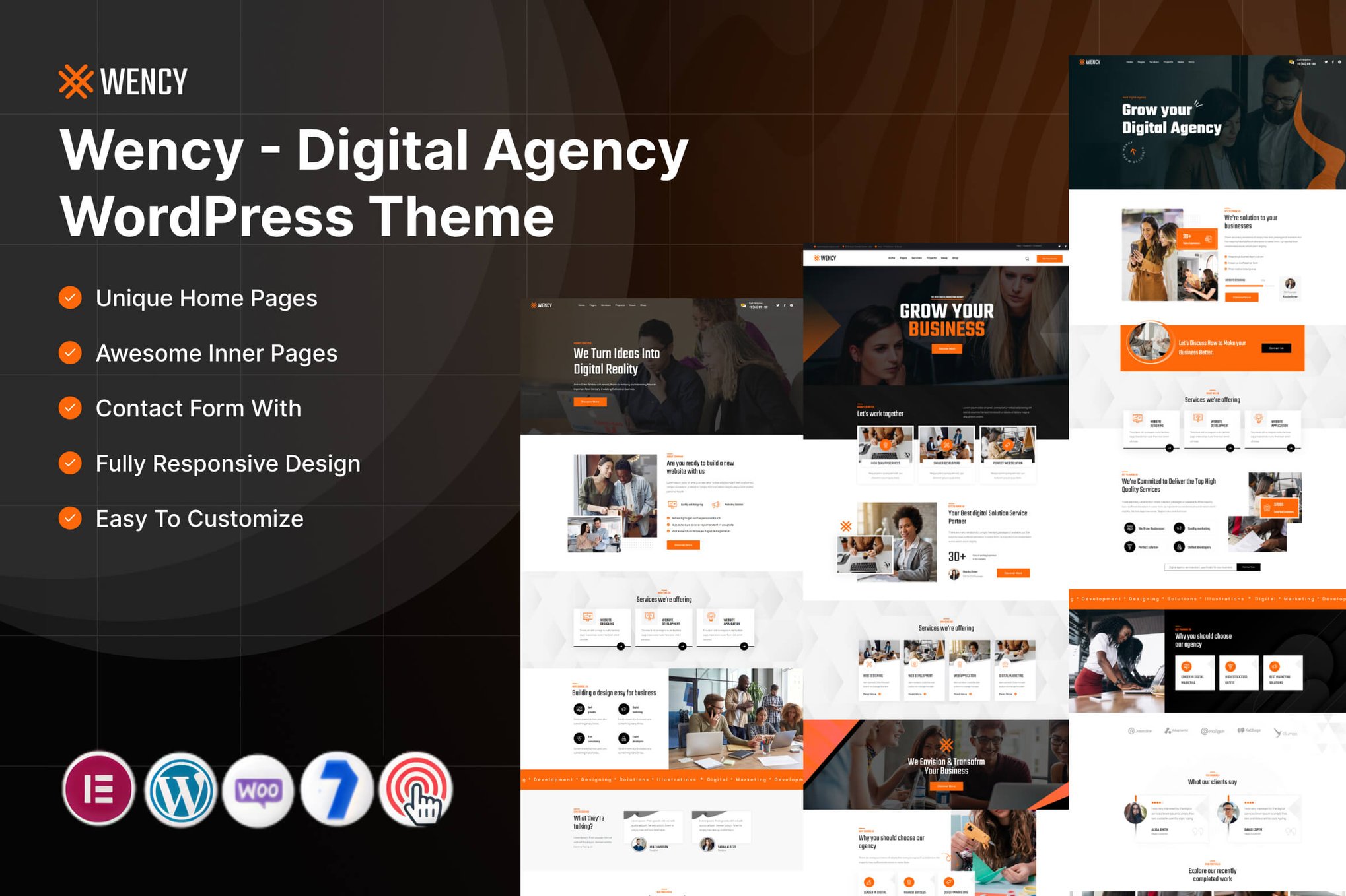 Wency – Digital Agency WordPress Theme