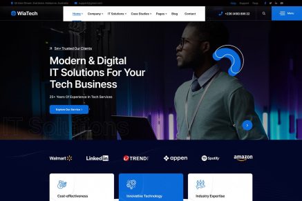 WiaTech – IT Services & Development WordPress Them