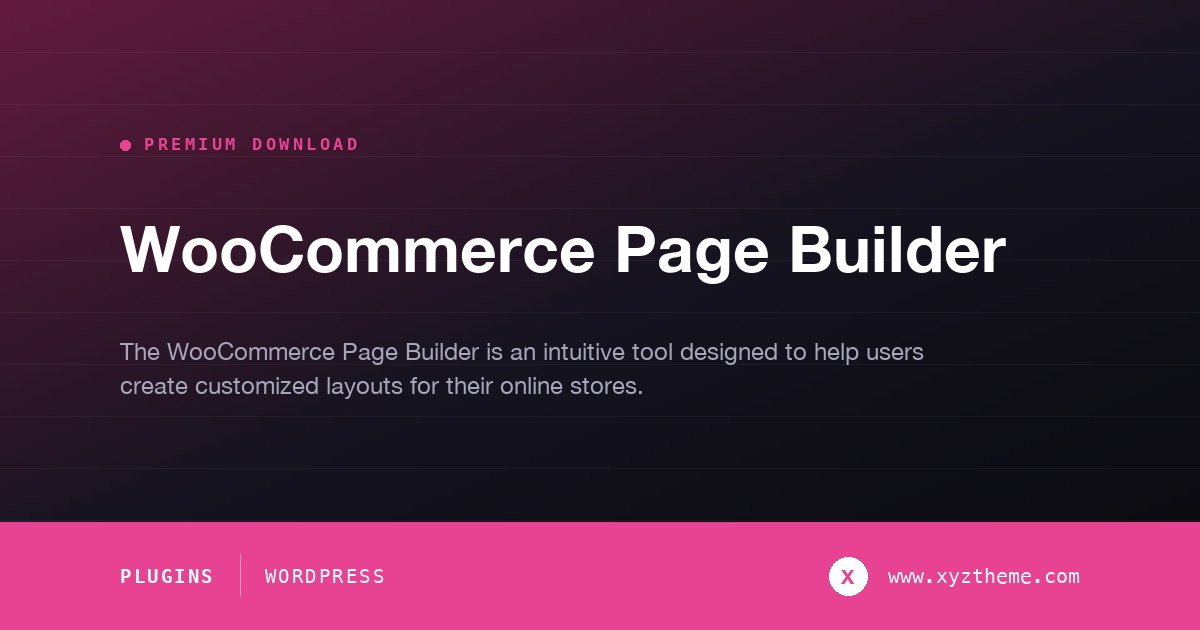 WooCommerce Page Builder