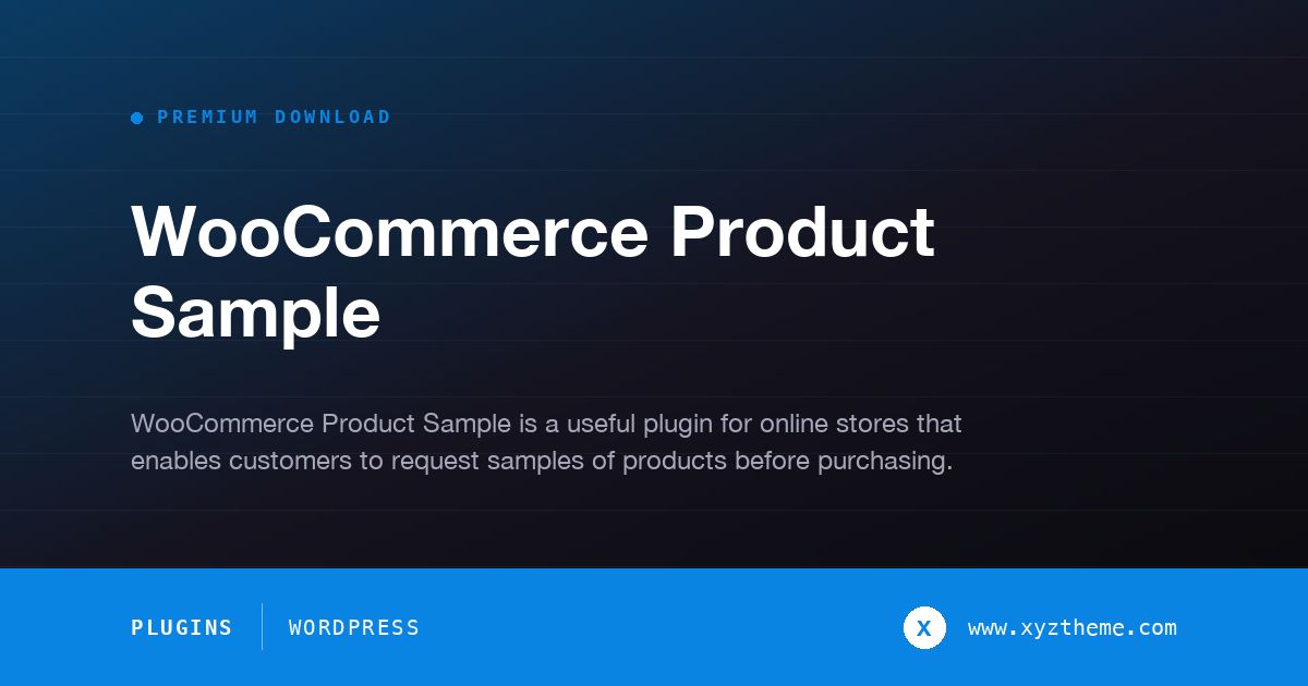 WooCommerce Product Sample