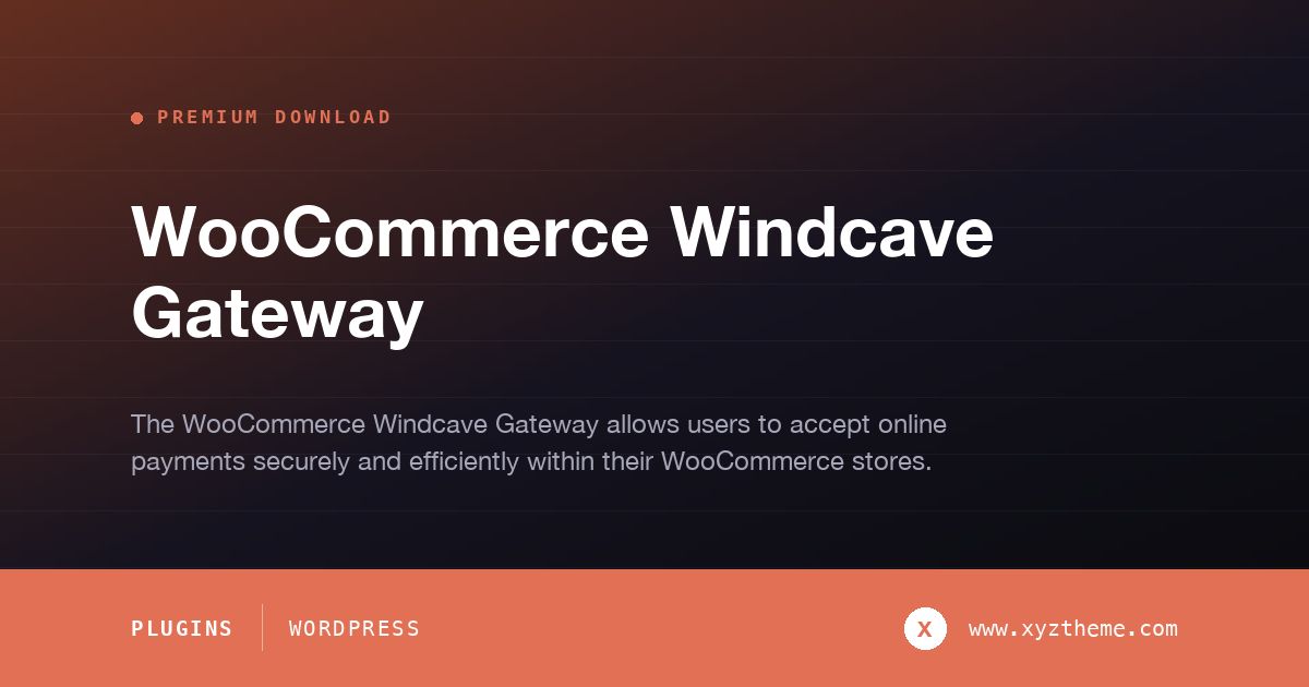 WooCommerce Windcave Gateway