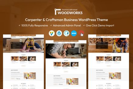 Wood Works – Carpenter WordPress Theme