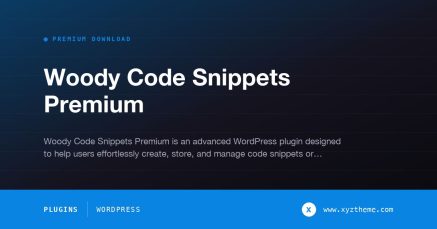Woody Code Snippets Premium