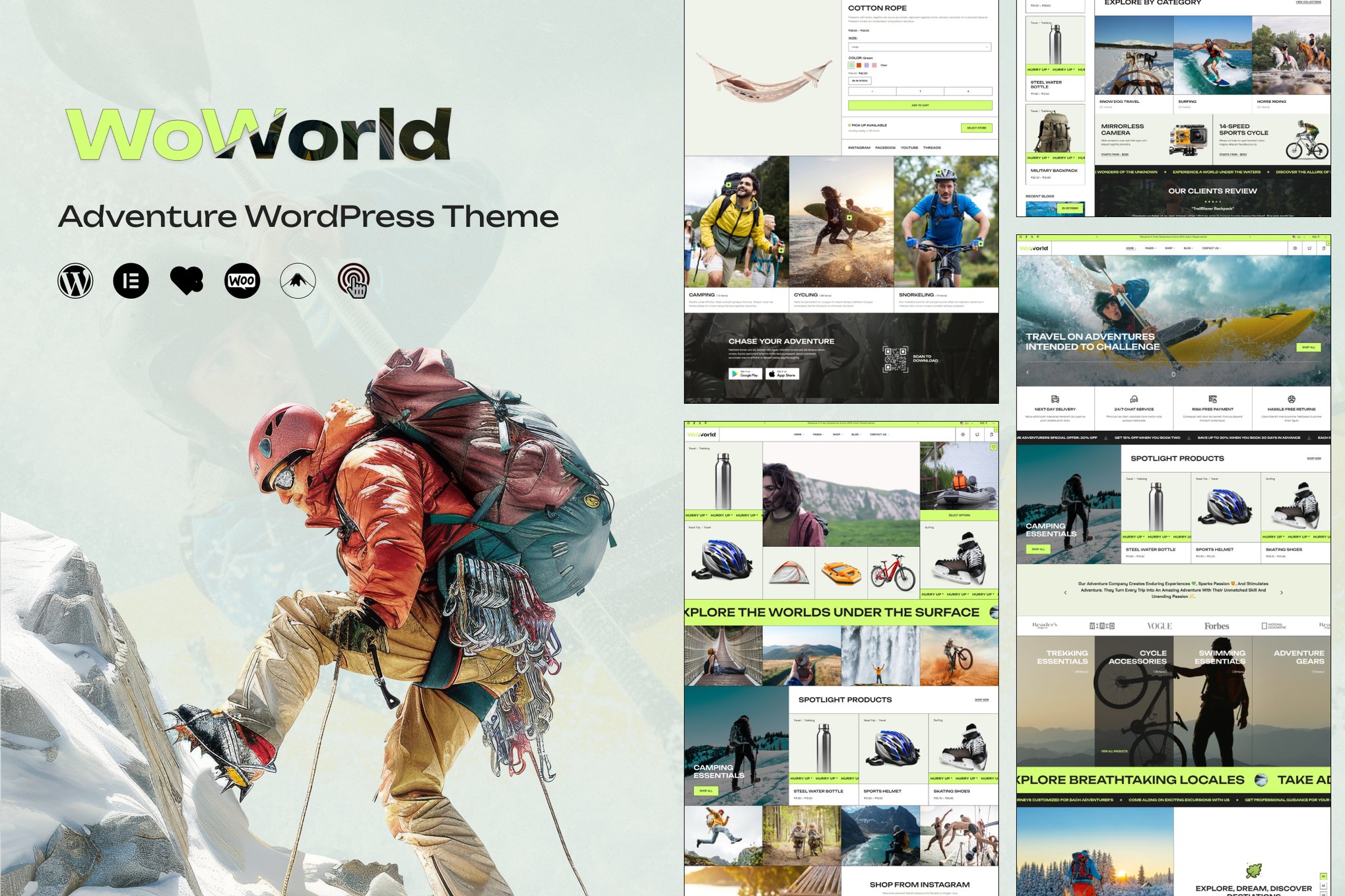 Woworld – Hiking & Adventure WordPress Theme