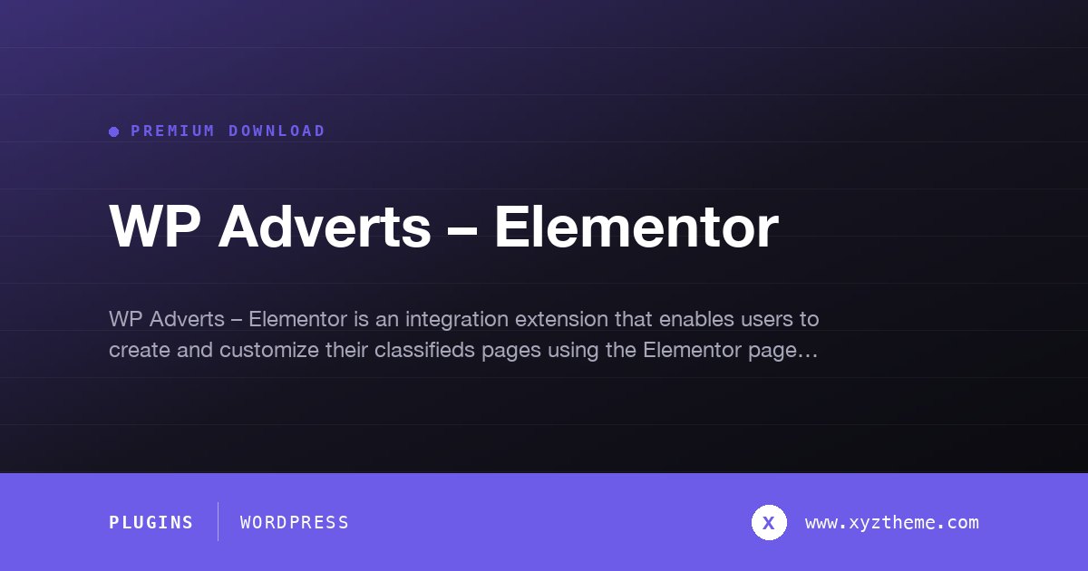 WP Adverts – Elementor