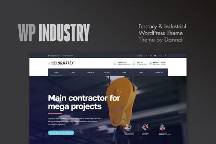 WP Industry – Industrial WordPress Theme